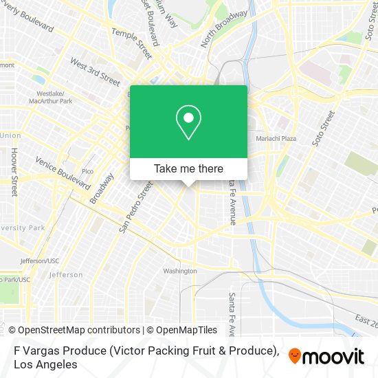 Mapa de F Vargas Produce (Victor Packing Fruit & Produce)