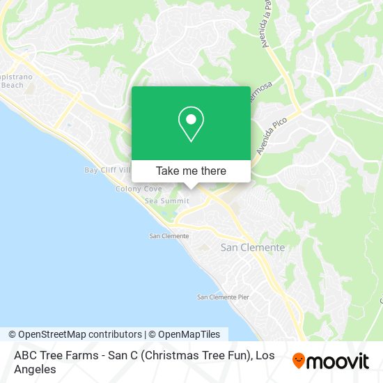 Mapa de ABC Tree Farms - San C (Christmas Tree Fun)