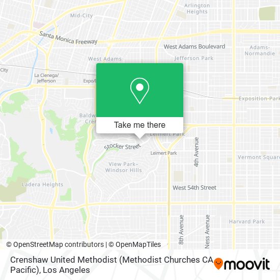 Crenshaw United Methodist (Methodist Churches CA Pacific) map