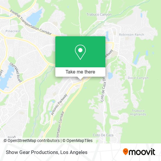 Show Gear Productions map
