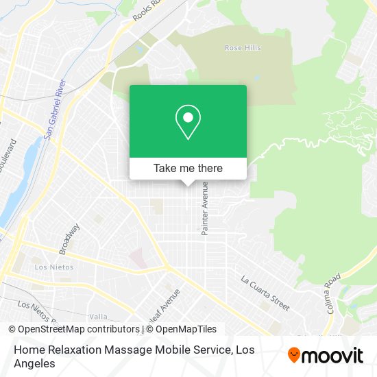 Home Relaxation Massage Mobile Service map