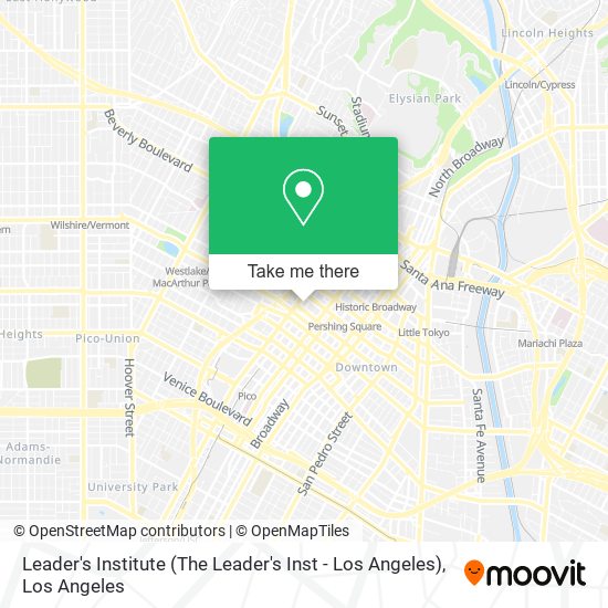 Leader's Institute (The Leader's Inst - Los Angeles) map