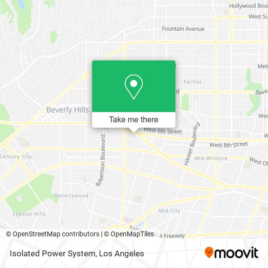 Mapa de Isolated Power System