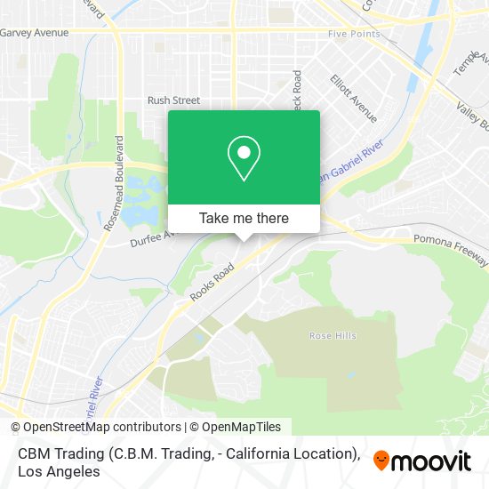 Mapa de CBM Trading (C.B.M. Trading, - California Location)