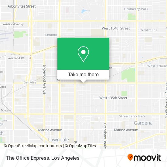 The Office Express map