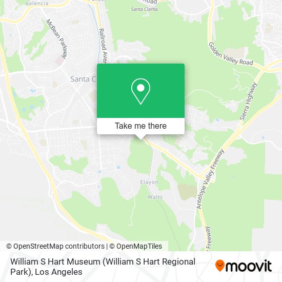 Mapa de William S Hart Museum (William S Hart Regional Park)