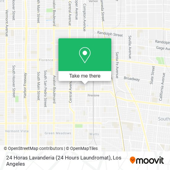 Mapa de 24 Horas Lavanderia (24 Hours Laundromat)