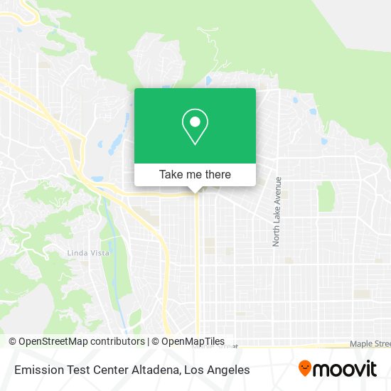 Emission Test Center Altadena map