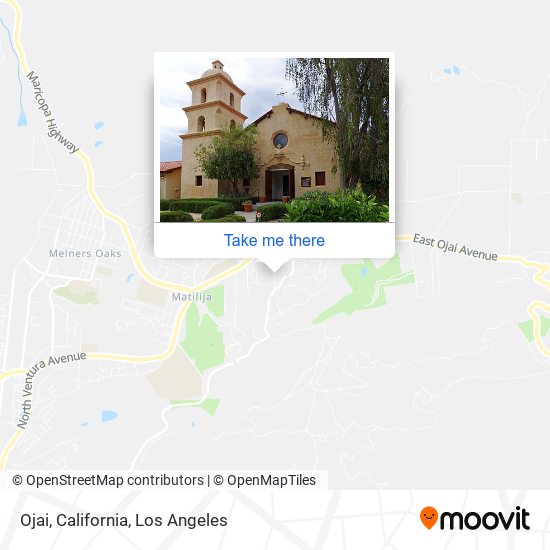 Mapa de Ojai, California