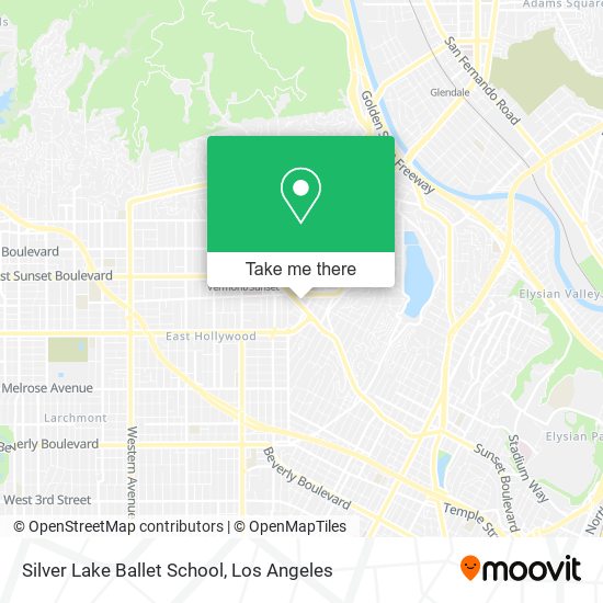 Silver Lake Ballet School map