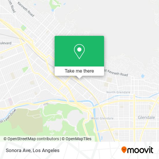 Sonora Ave map