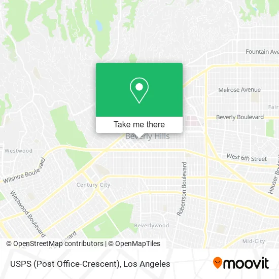 Mapa de USPS (Post Office-Crescent)