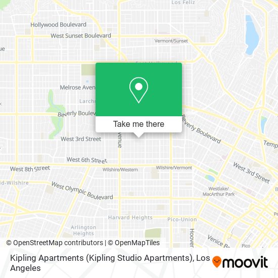 Mapa de Kipling Apartments (Kipling Studio Apartments)