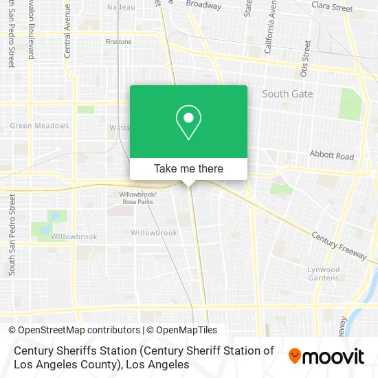 Century Sheriffs Station (Century Sheriff Station of Los Angeles County) map
