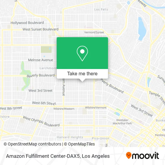 Mapa de Amazon Fulfillment Center-DAX5
