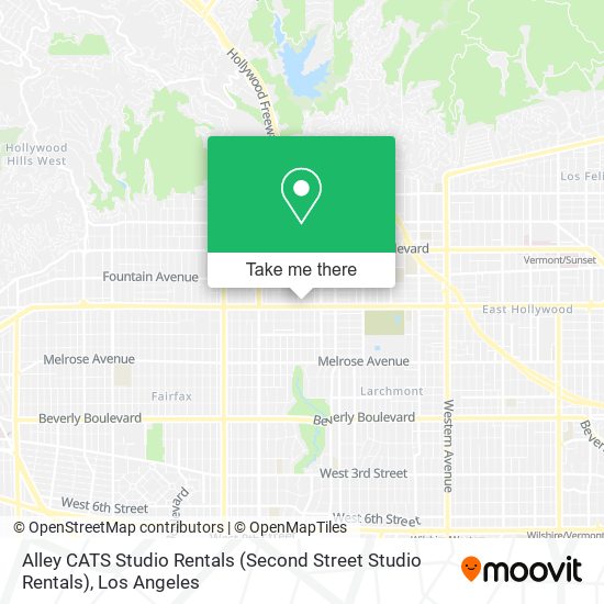 Alley CATS Studio Rentals (Second Street Studio Rentals) map