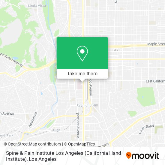 Mapa de Spine & Pain Institute Los Angeles (California Hand Institute)