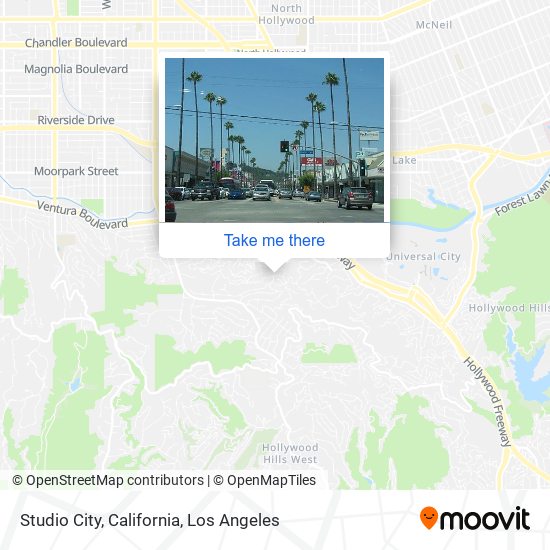 Studio City, California map