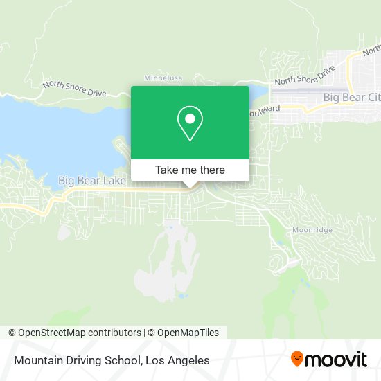 Mountain Driving School map
