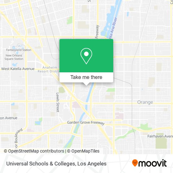 Universal Schools & Colleges map