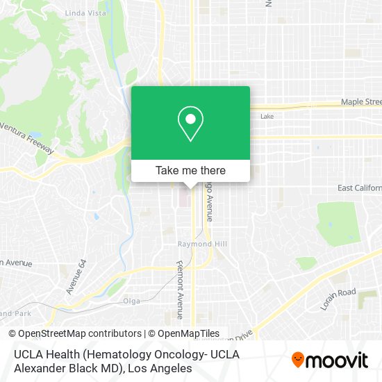 Mapa de UCLA Health (Hematology Oncology- UCLA Alexander Black MD)