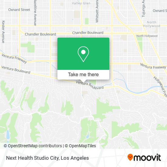 Next Health Studio City map