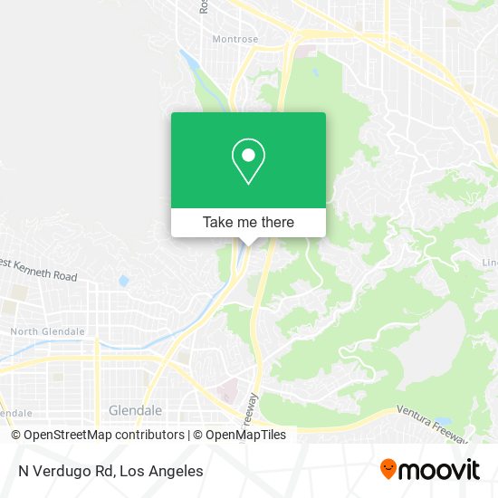 N Verdugo Rd map