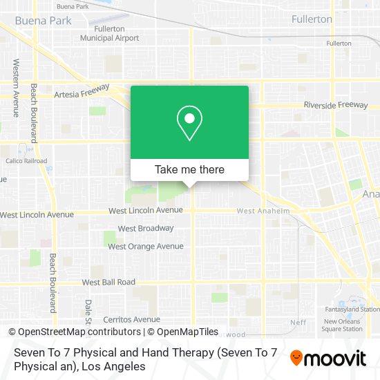 Mapa de Seven To 7 Physical and Hand Therapy