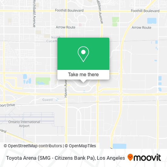 Toyota Arena (SMG - Citizens Bank Pa) map