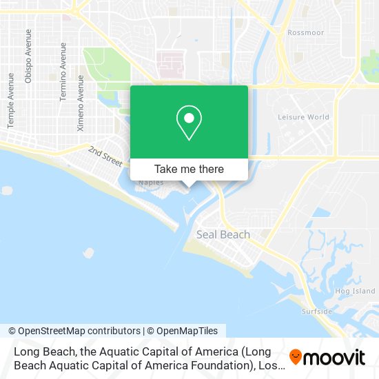Mapa de Long Beach, the Aquatic Capital of America (Long Beach Aquatic Capital of America Foundation)