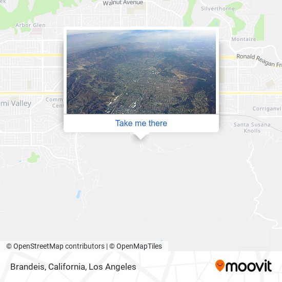 Mapa de Brandeis, California