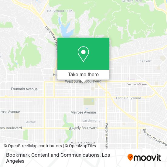 Bookmark Content and Communications map
