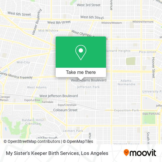 Mapa de My Sister's Keeper Birth Services