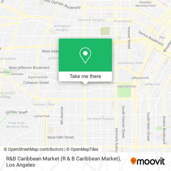 R&B Caribbean Market map