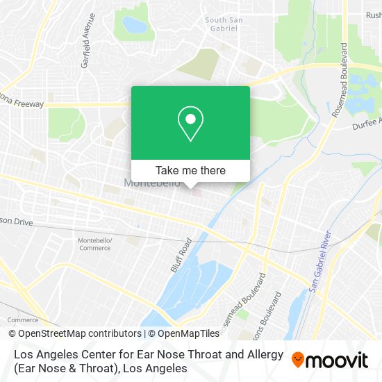 Los Angeles Center for Ear Nose Throat and Allergy (Ear Nose & Throat) map