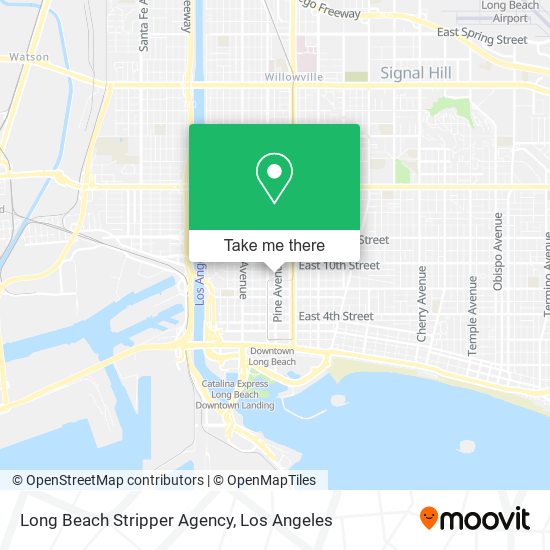 Long Beach Stripper Agency map