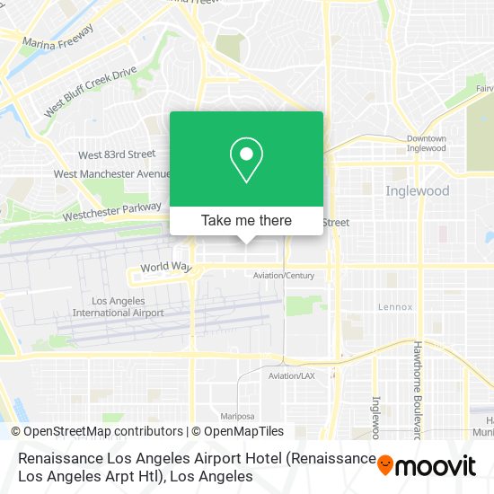 Mapa de Renaissance Los Angeles Airport Hotel (Renaissance Los Angeles Arpt Htl)