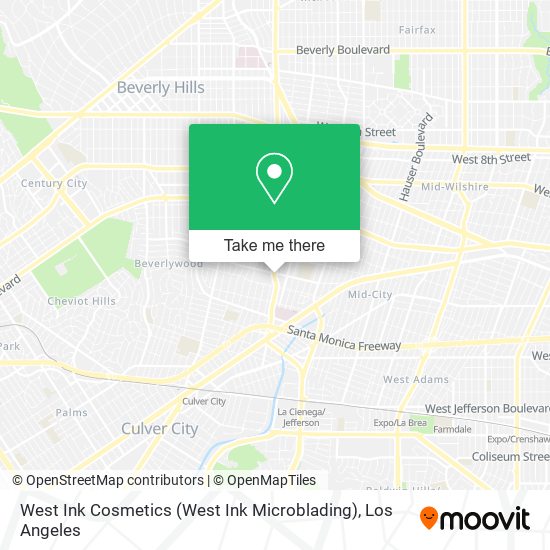 Mapa de West Ink Cosmetics (West Ink Microblading)