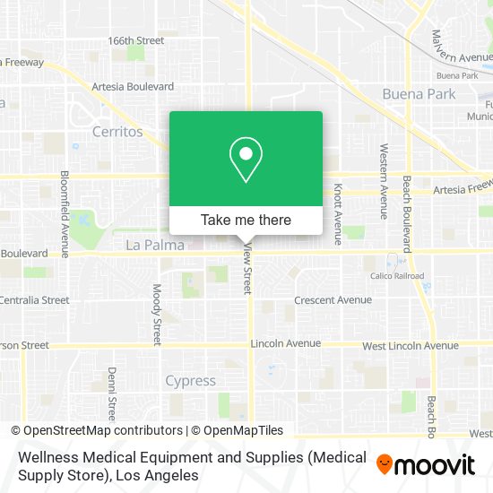 Mapa de Wellness Medical Equipment and Supplies (Medical Supply Store)