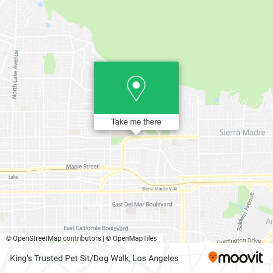 King's Trusted Pet Sit / Dog Walk map