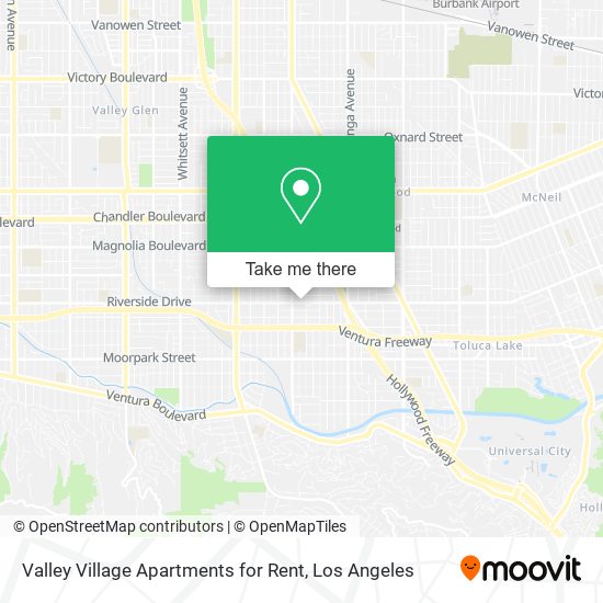 Valley Village Apartments for Rent map