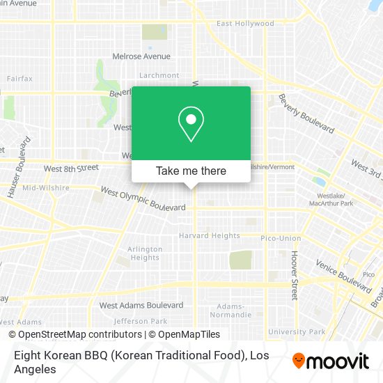 Eight Korean BBQ (Korean Traditional Food) map