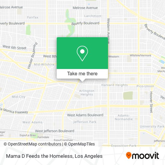 Mapa de Mama D Feeds the Homeless