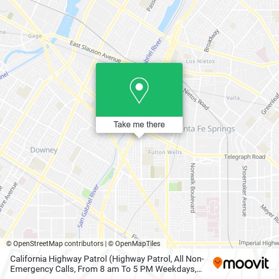 Mapa de California Highway Patrol