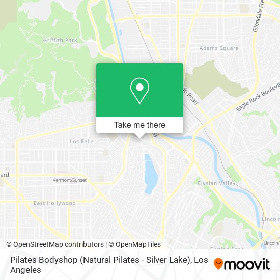 Mapa de Pilates Bodyshop (Natural Pilates - Silver Lake)