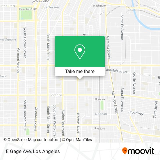 E Gage Ave map