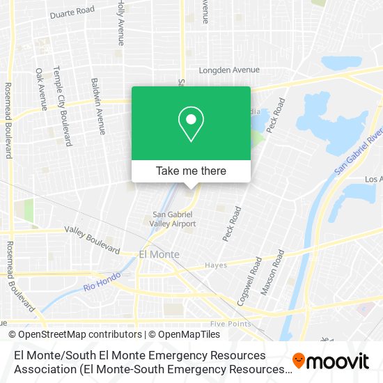 El Monte / South El Monte Emergency Resources Association map