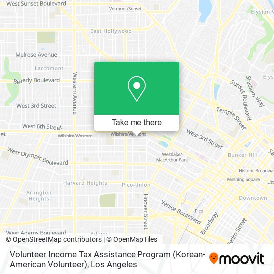 Volunteer Income Tax Assistance Program (Korean-American Volunteer) map