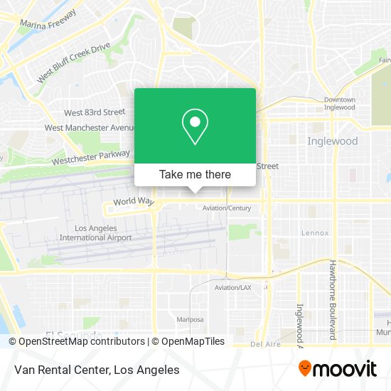 Van Rental Center map