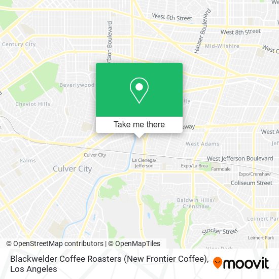 Mapa de Blackwelder Coffee Roasters (New Frontier Coffee)